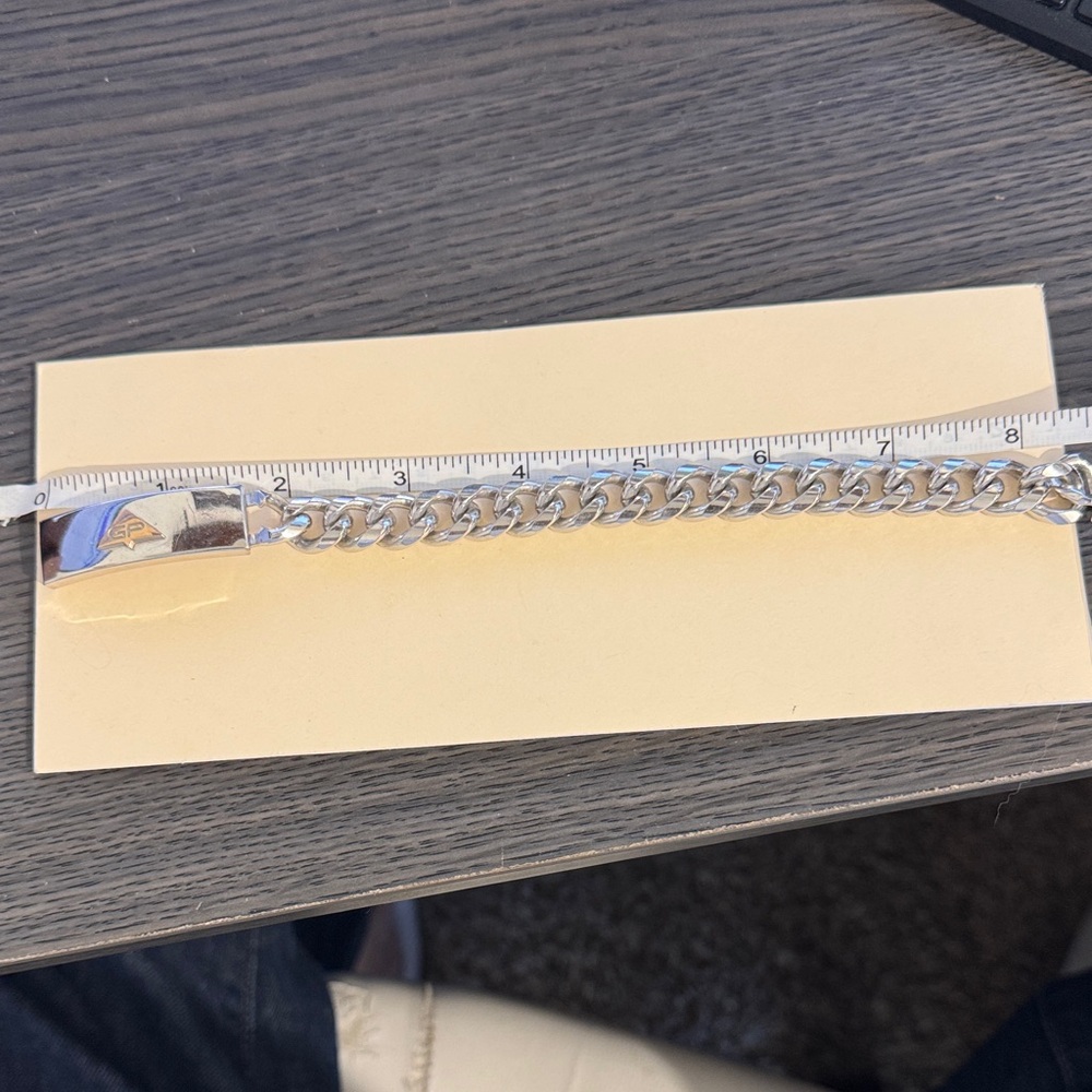 Georgia Pacific Men's Silver Chain Bracelet